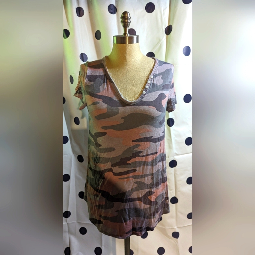 Pink pastel Camo Tee